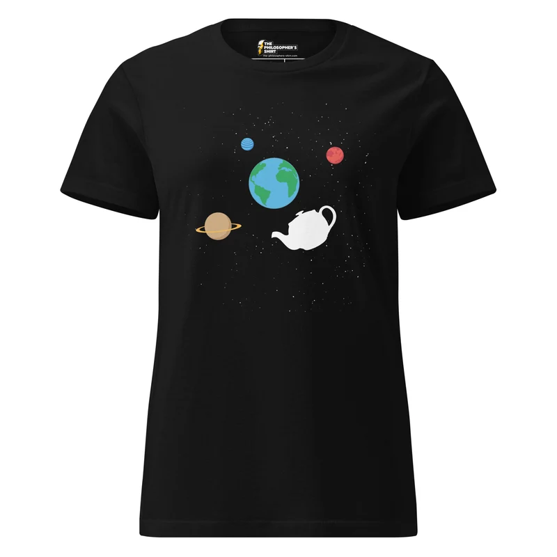 Russell's Teapot Floating in Space - Women’s T-shirt
