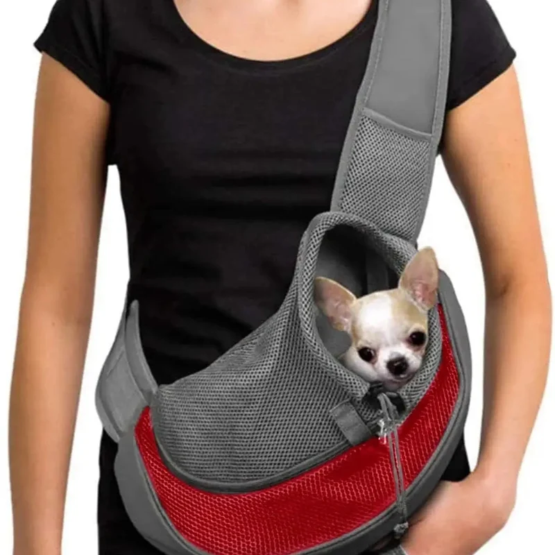 Reflective Pet Carrier Sling Bag