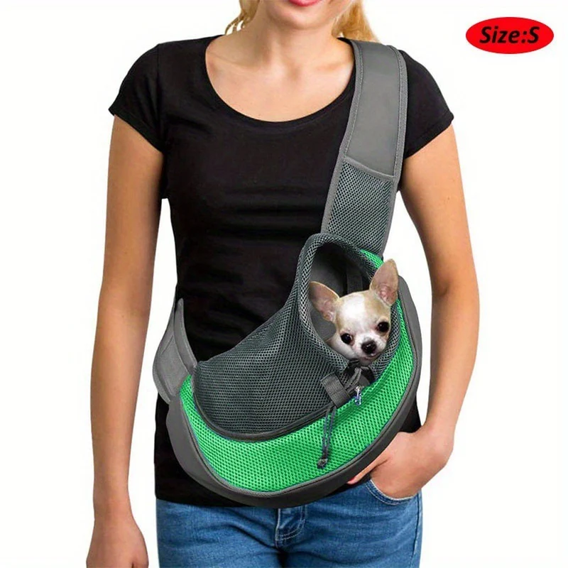 Reflective Pet Carrier Sling Bag