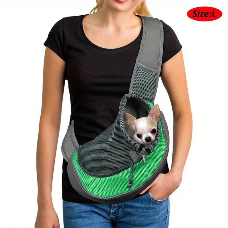 Reflective Pet Carrier Sling Bag