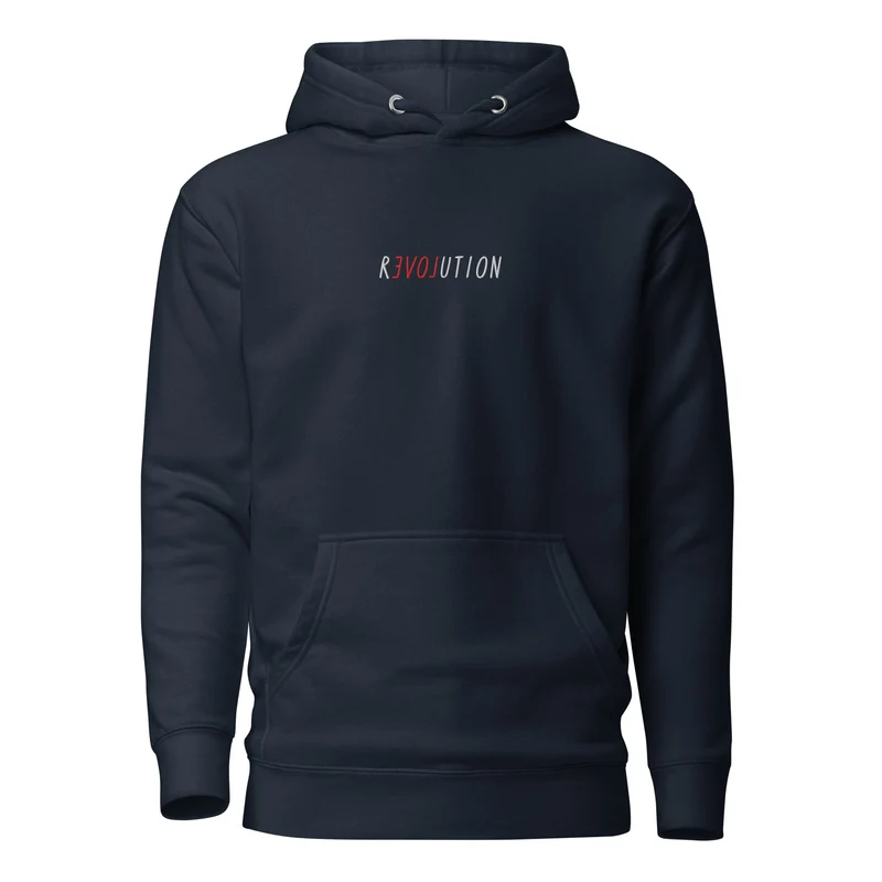 There is Love in Revolution - Embroidered - Premium Hoodie