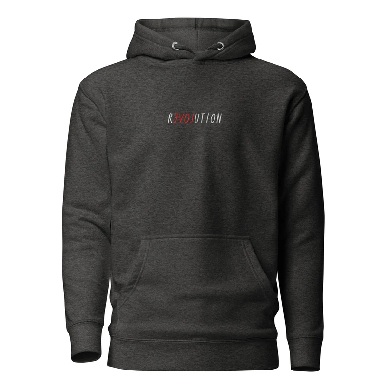 There is Love in Revolution - Embroidered - Premium Hoodie