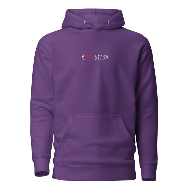 There is Love in Revolution - Embroidered - Premium Hoodie