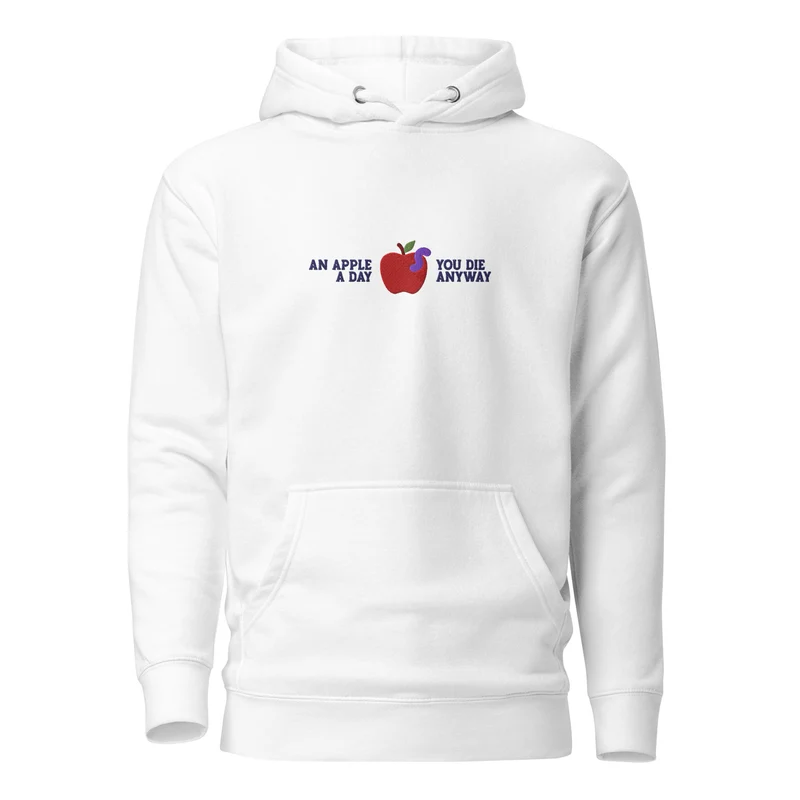 An Apple a Day - Embroidered - Premium Hoodie
