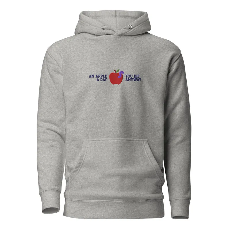An Apple a Day - Embroidered - Premium Hoodie