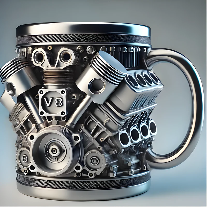 Engine-Shaped Coffee Mug