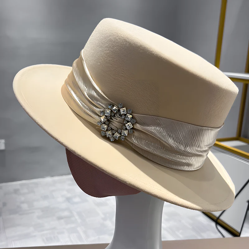 Wool Flat-Top Hat