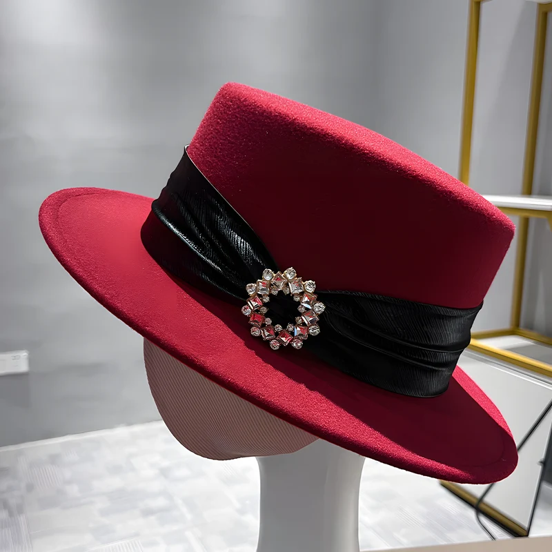 Wool Flat-Top Hat