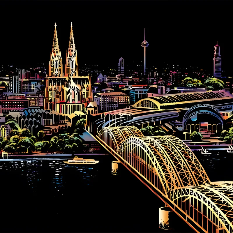 City Scratch Art Kit