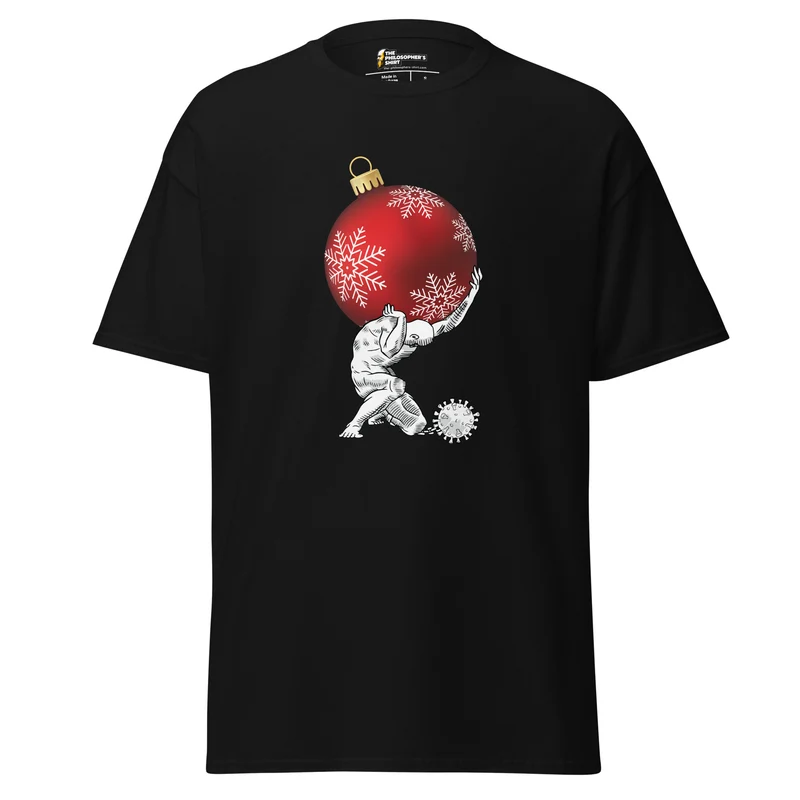 Atlas holding Christmas - Unisex Classic T-Shirt