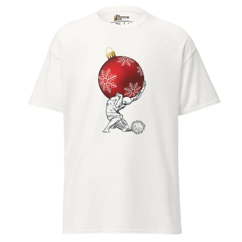 Atlas holding Christmas - Unisex Classic T-Shirt