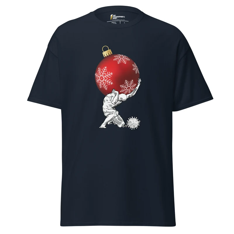 Atlas holding Christmas - Unisex Classic T-Shirt