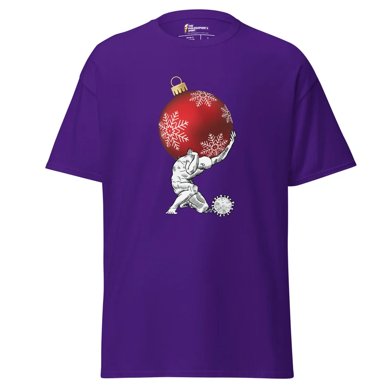 Atlas holding Christmas - Unisex Classic T-Shirt