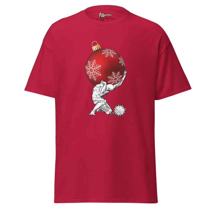Atlas holding Christmas - Unisex Classic T-Shirt