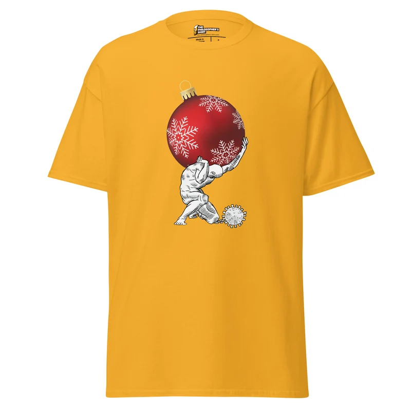 Atlas holding Christmas - Unisex Classic T-Shirt