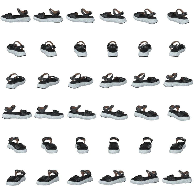 Sandalo Pelle A083 Black