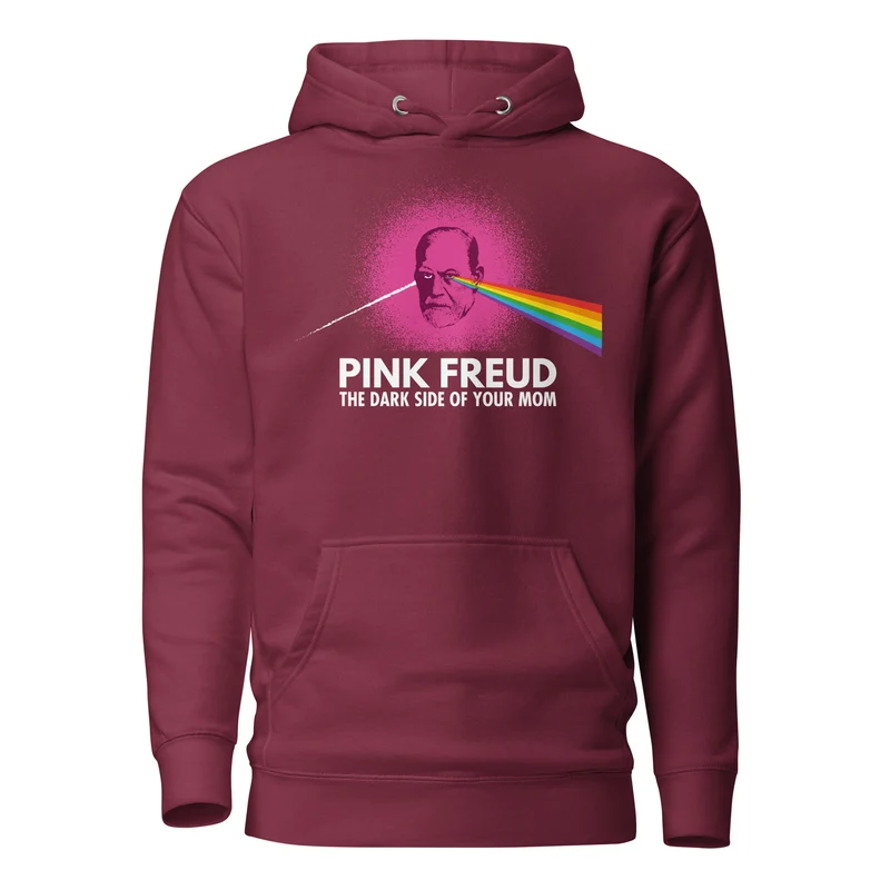 Pink Freud - The Dark Side Of Your Mom - Premium Hoodie