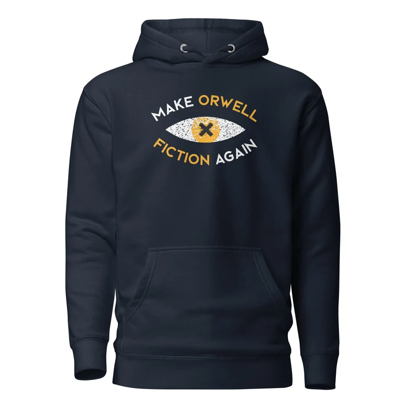 Make Orwell Fiction Again Recon Eye - Premium Hoodie