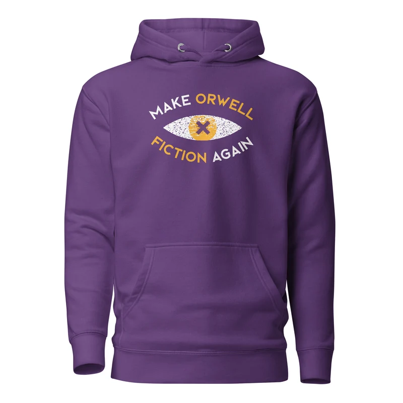 Make Orwell Fiction Again Recon Eye - Premium Hoodie