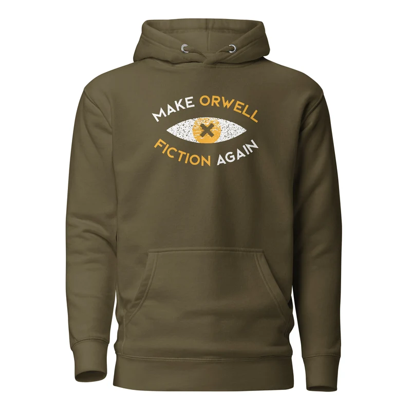 Make Orwell Fiction Again Recon Eye - Premium Hoodie