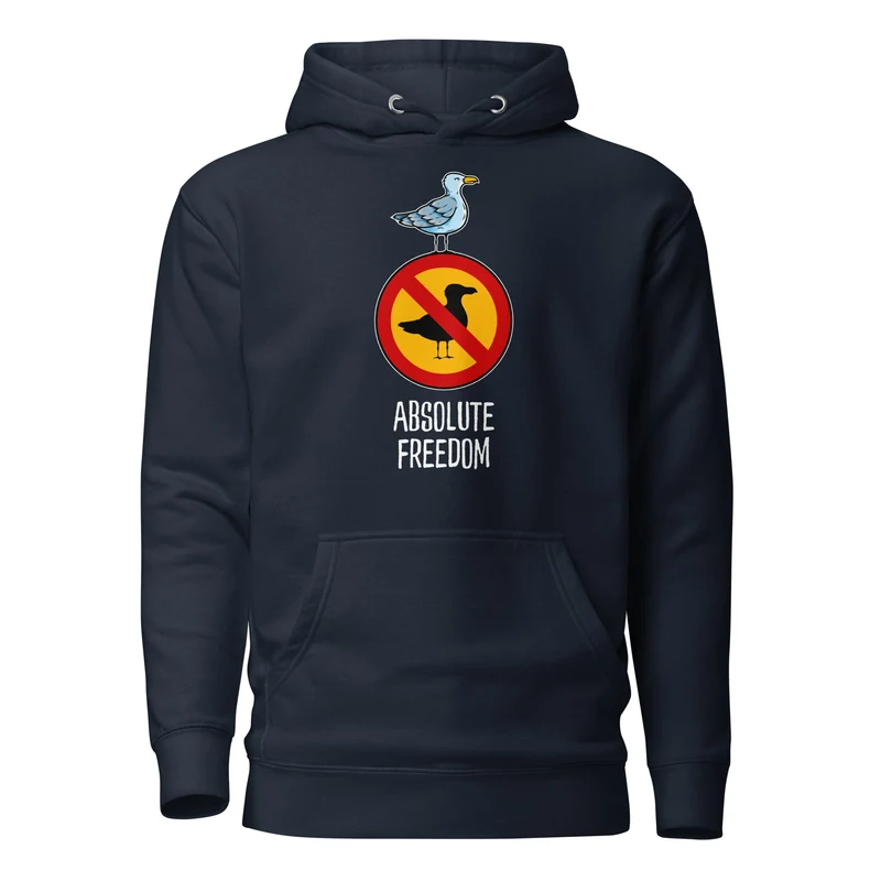 Sartre - Absolute Freedom Seagull - Premium Hoodie