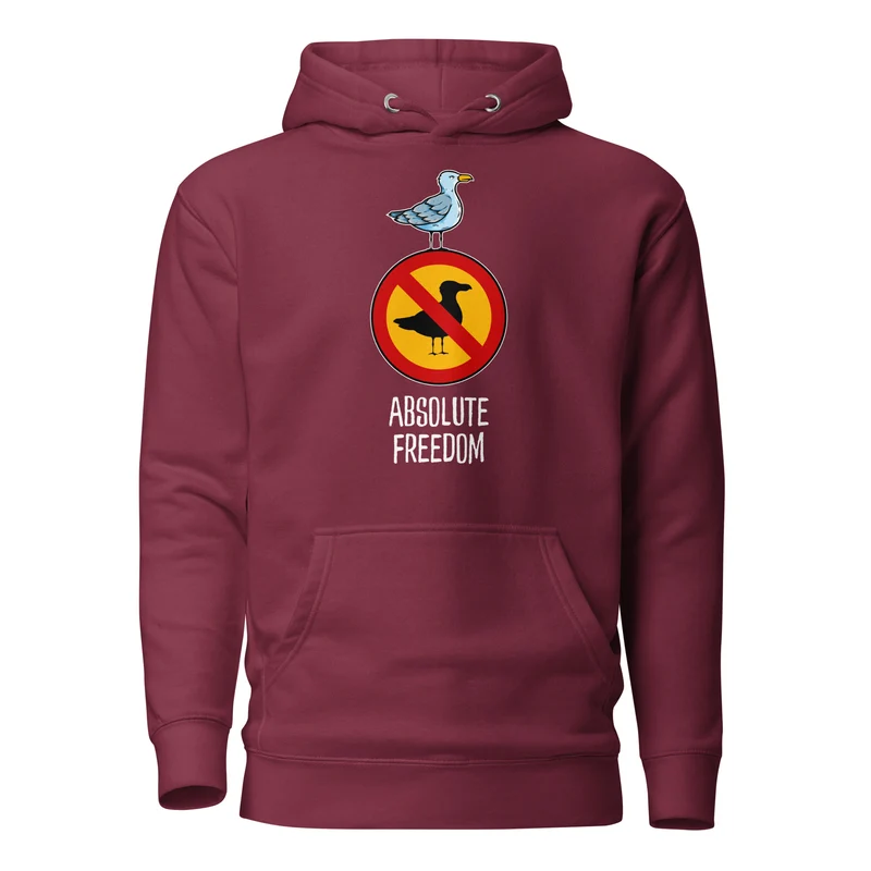 Sartre - Absolute Freedom Seagull - Premium Hoodie