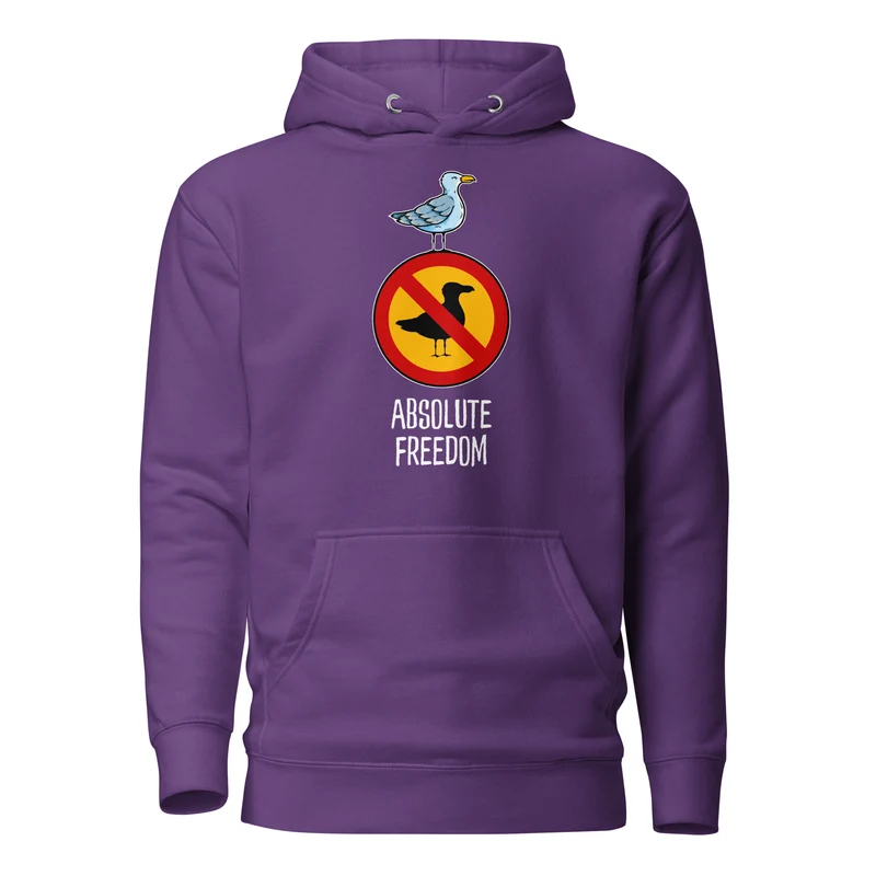 Sartre - Absolute Freedom Seagull - Premium Hoodie