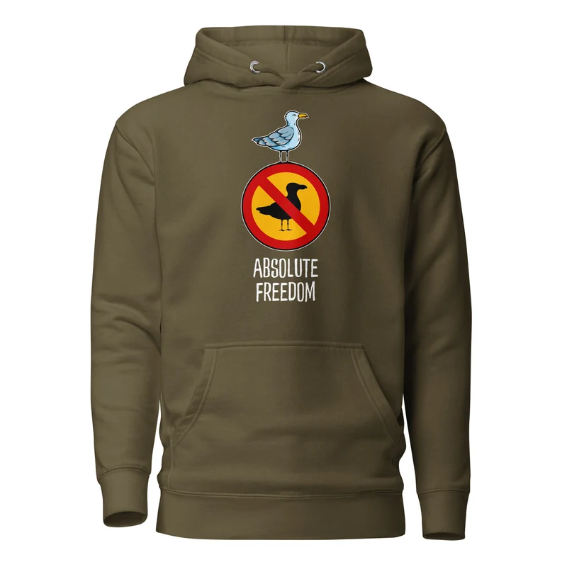 Sartre - Absolute Freedom Seagull - Premium Hoodie