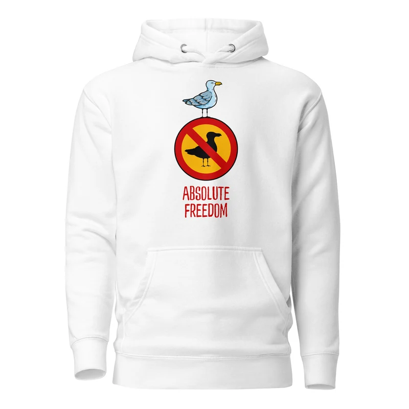 Sartre - Absolute Freedom Seagull - Premium Hoodie