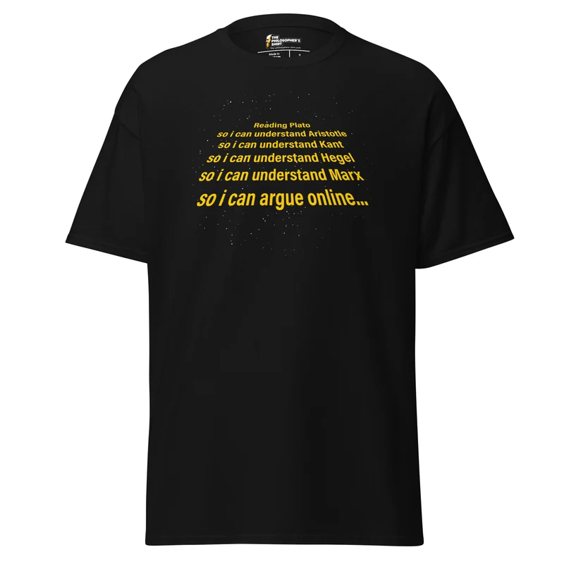 I read Plato to argue online - Unisex Classic T-Shirt