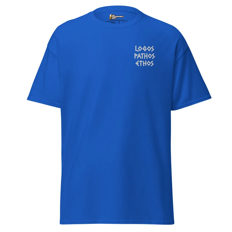 Logos Pathos Ethos - Embroidered - Unisex Classic T-Shirt