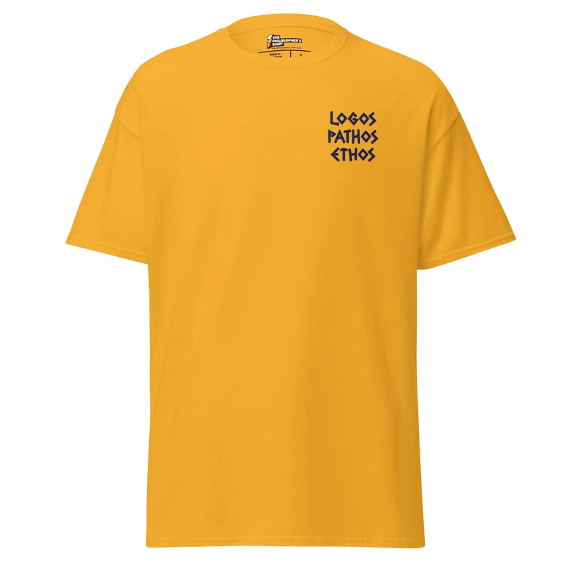 Logos Pathos Ethos - Embroidered - Unisex Classic T-Shirt