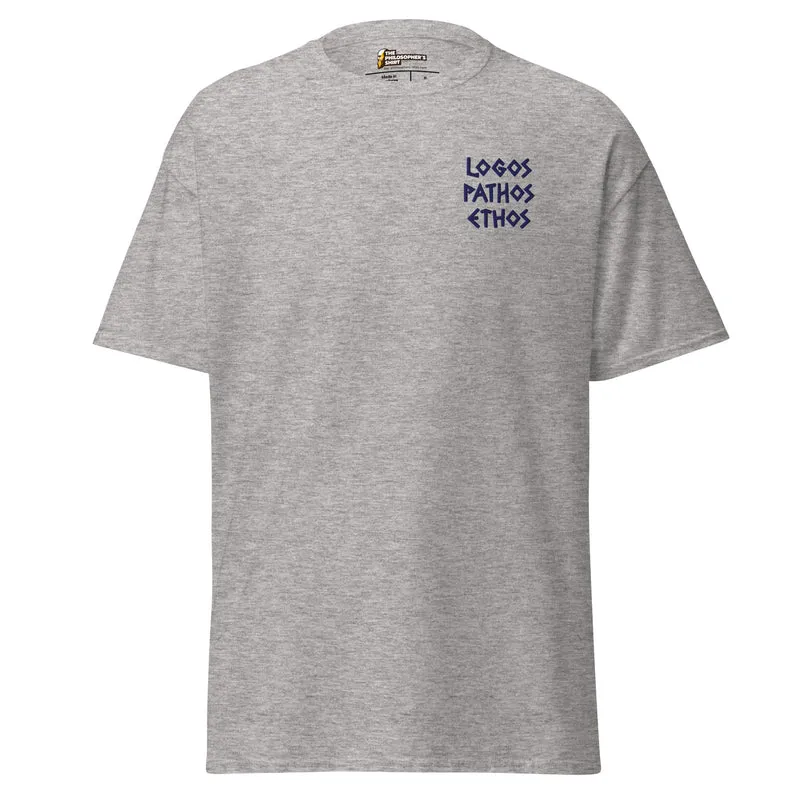 Logos Pathos Ethos - Embroidered - Unisex Classic T-Shirt