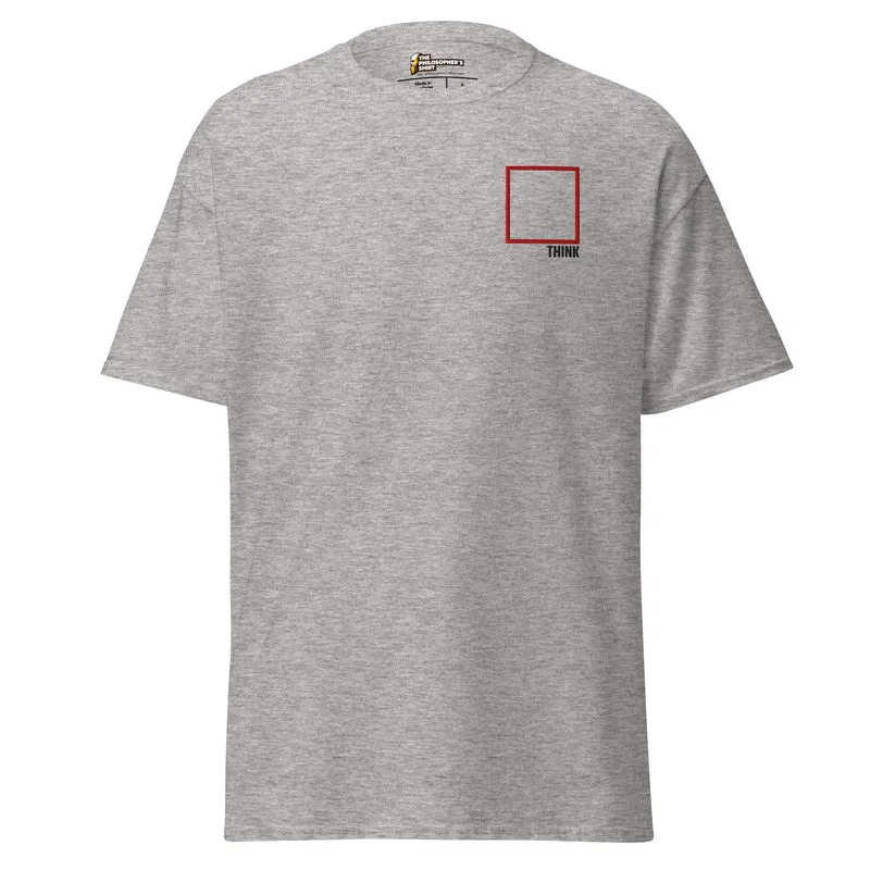 Think Outside the Box - Embroidered - Unisex Classic T-Shirt