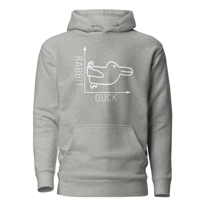 Rabbit-Duck Illusion - Duck Edition - Premium Hoodie
