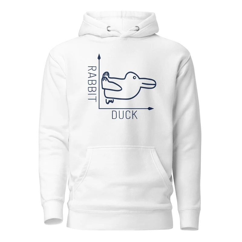 Rabbit-Duck Illusion - Duck Edition - Premium Hoodie