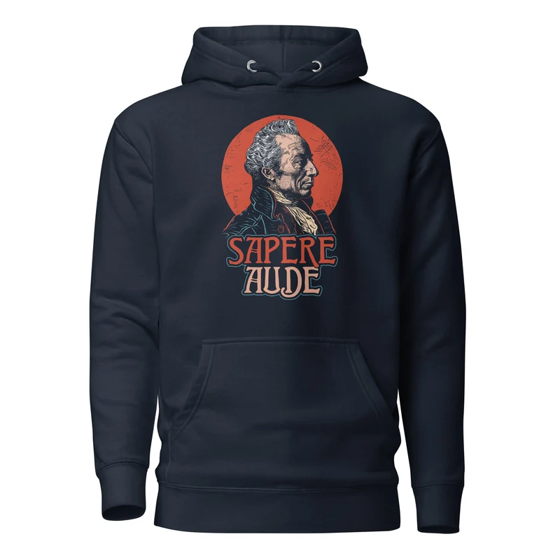 Immanuel Kant - Sapere Aude - Premium Hoodie