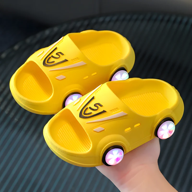 Light-Up Car Slippers for Kids