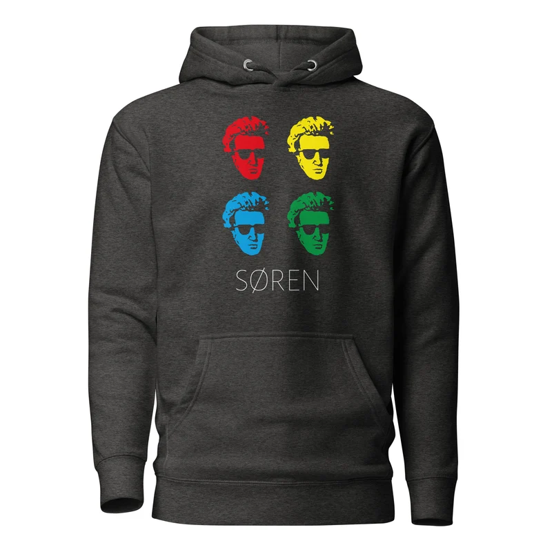 Soeren Kierkegaard Pop Art - Premium Hoodie