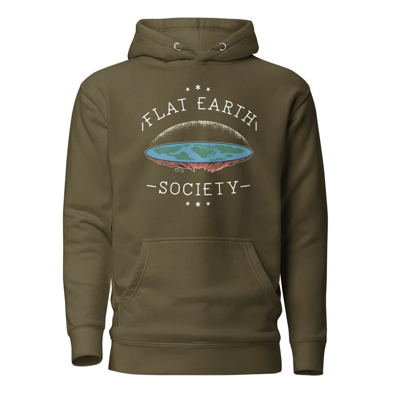 Flat Earth Society - Premium Hoodie