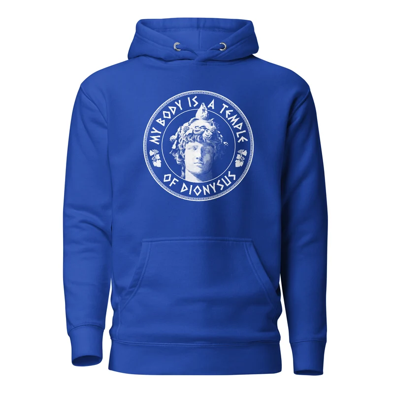 My Body Is A Temple Of Dionysos - Premium Hoodie