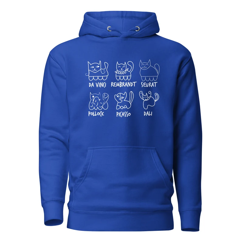 Cat by Artist - Premium Hoodie