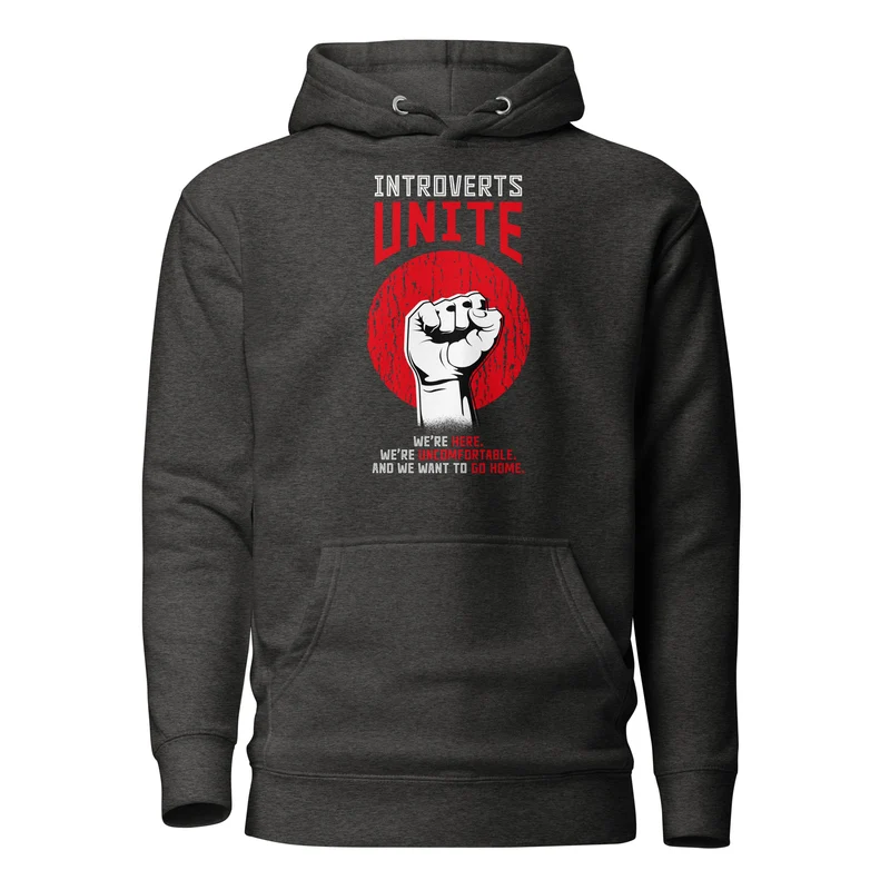 Introverts unite! - Premium Hoodie