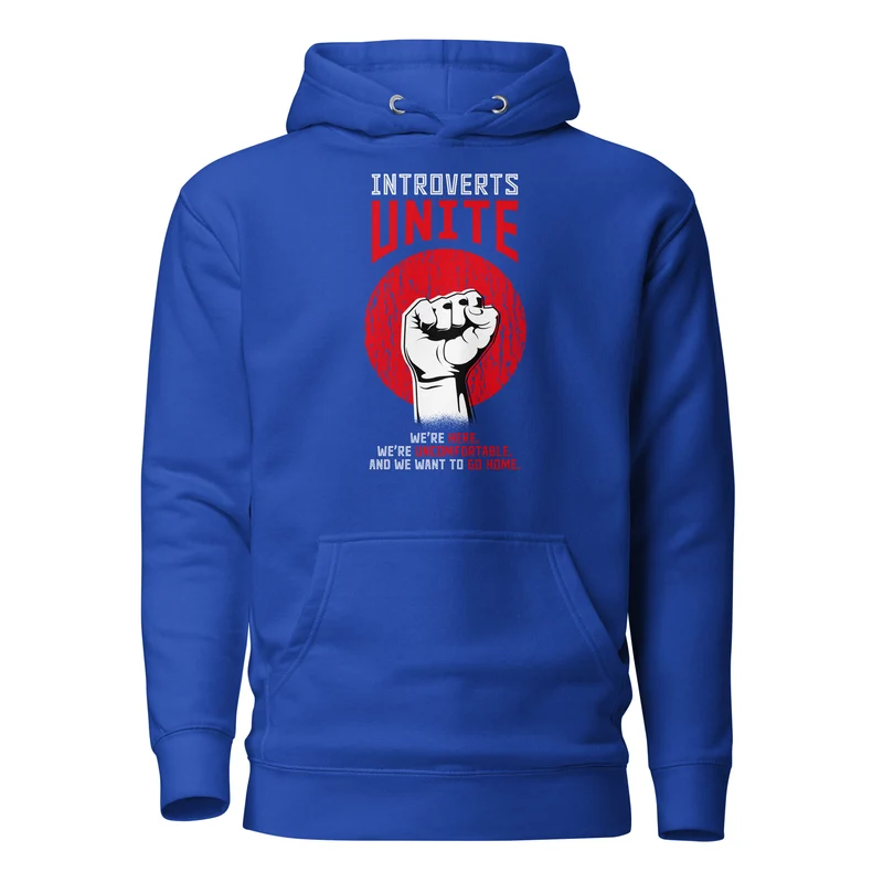 Introverts unite! - Premium Hoodie