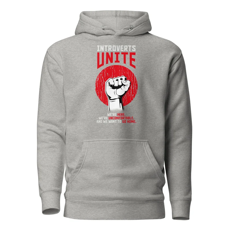 Introverts unite! - Premium Hoodie