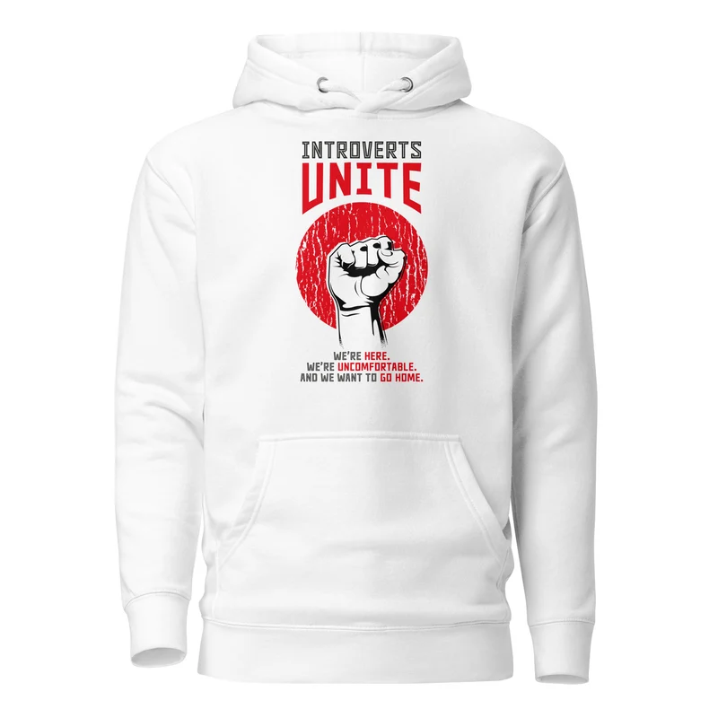 Introverts unite! - Premium Hoodie