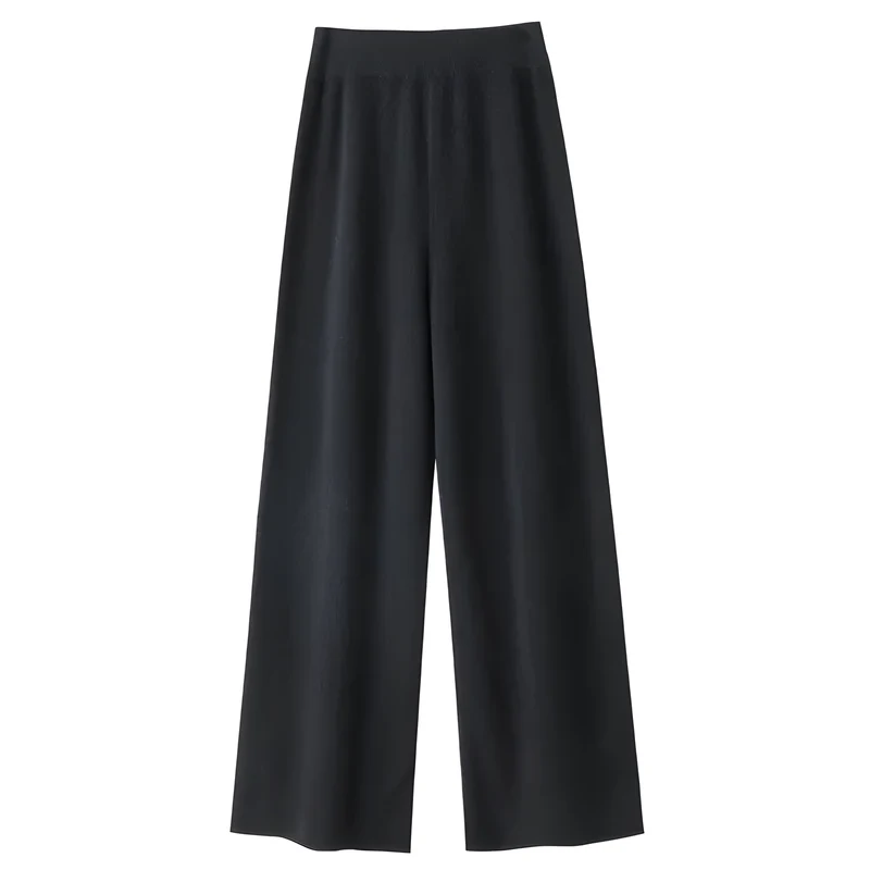 Wool Wide-Leg Pants