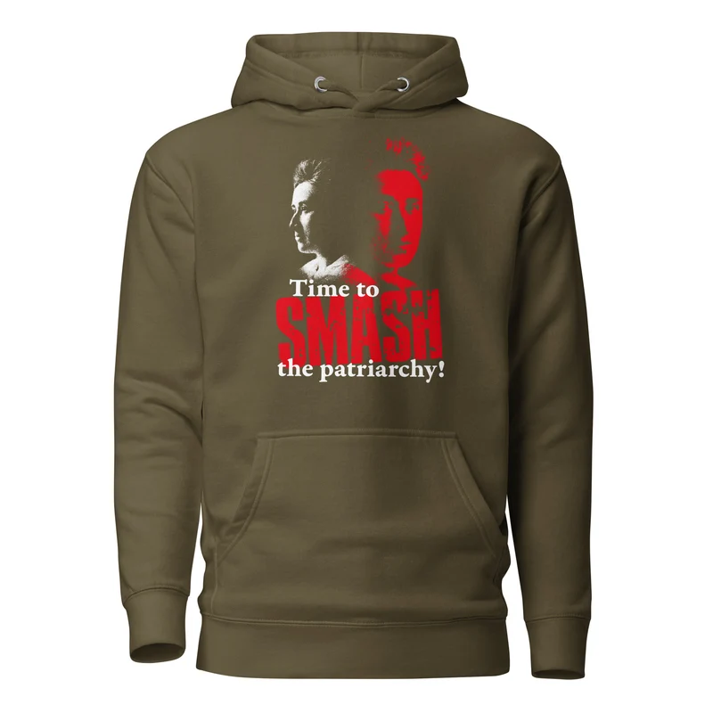 Time to SMASH the patriarchy! by Rosa Luxemburg - Premium Hoodie
