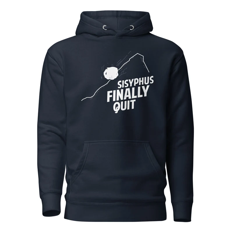 Camus - Sisyphus Finally Quit - Premium Hoodie