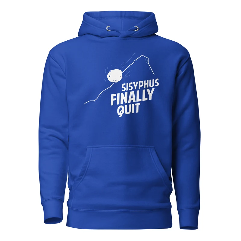 Camus - Sisyphus Finally Quit - Premium Hoodie